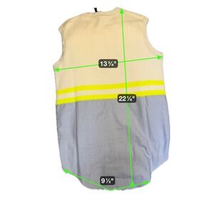 Alexander Wang XS Sleeveless Sweater Tank Top Knit Blue Yellow White